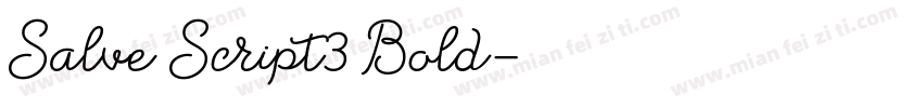 Salve Script3 Bold字体转换